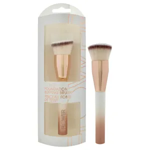 FLOWER BEAUTY Makeup Brushes | Foundation Buffing Brush | Buffs Liquid, Powder or Cream Formulas | Soft Washable Synthetic Fibers | 1 Piece