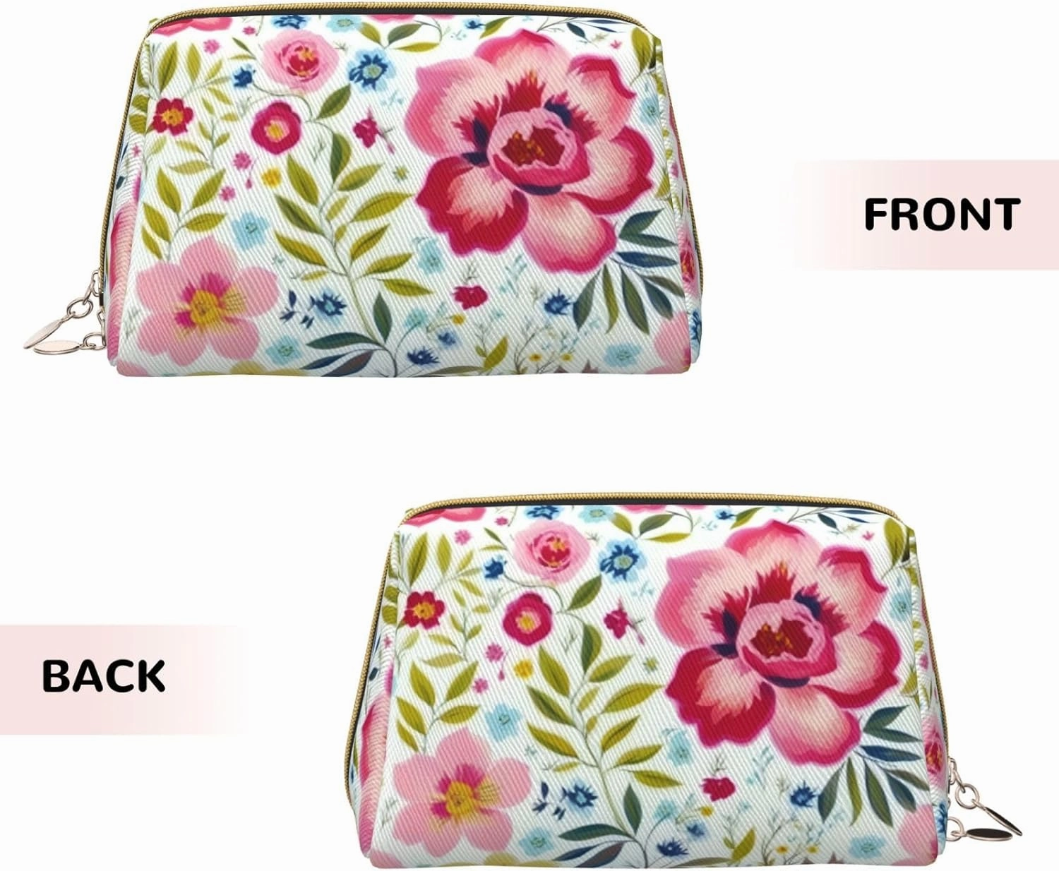 Flower Leaf Toiletry Pouch, Travel-Friendly Makeup Organizer For Makeup Brushes, Lipsticks