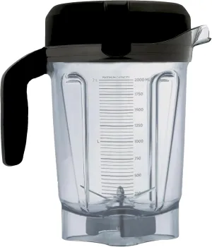 For Vitamix Blender Pitcher 64oz Low-Profile, Replacement for Vitamix 750 5200 5000 6300 7500 Vm0102 Vm0103 Vm0197 E310 Classic/Commercial/Professional Series etc Container Jar Cup,10 Years Warranty