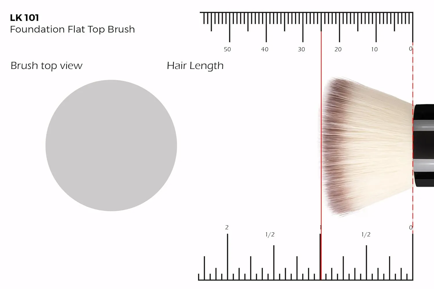 Foundation brush flat top kabuki Synthetic Hair Vegan, Black Copper, Redefine your Beauty with Precision, Flawless Application, Makeup Artist Essential (LK 101 - Foundation Brush)