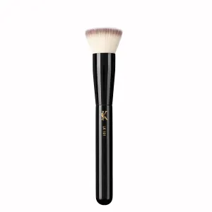 Foundation brush flat top kabuki Synthetic Hair Vegan, Black Copper, Redefine your Beauty with Precision, Flawless Application, Makeup Artist Essential (LK 101 - Foundation Brush)