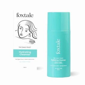 Fox-tale Gentle Hydrating Face Wash with Hyaluronic Acid, Vitamin B5 | Deep Pore Cleansing | Dirt Control | Make-up Remover | Cleanser For Men & Women | All Skin Type | 100 ml