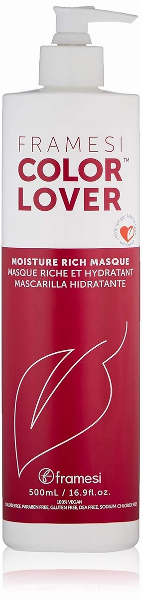 Framesi Color Lover Moisture Rich Masque, Sulfate Free Hair Mask for Color Treated Hair