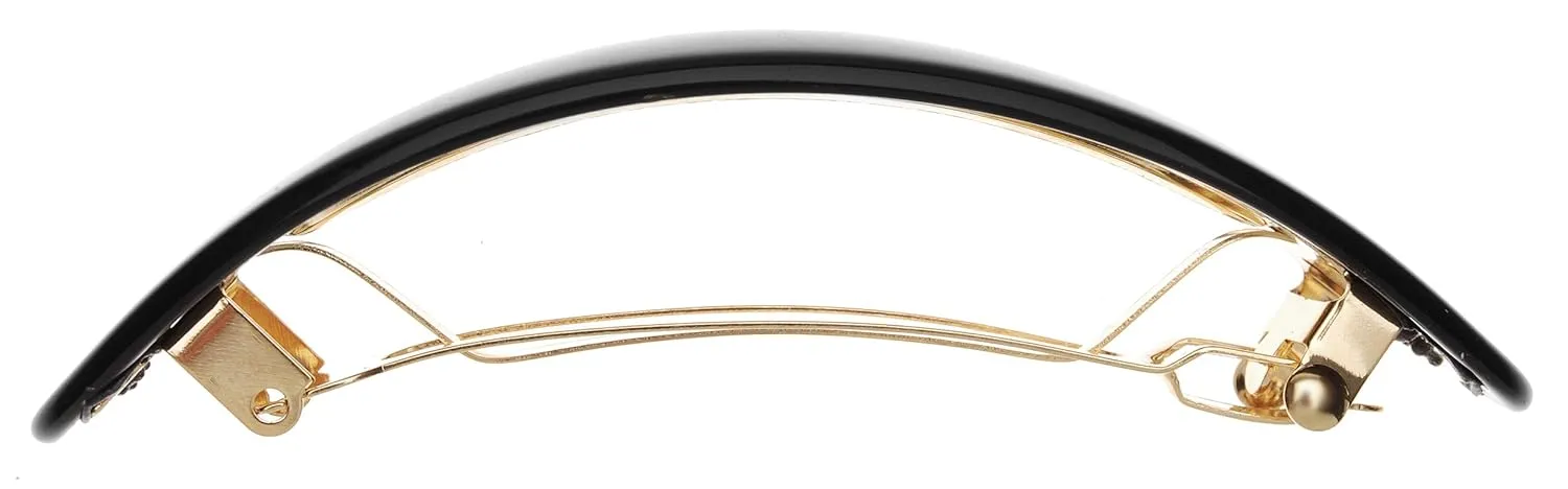 France Lux Oval Volume Barrette - Classic, Black