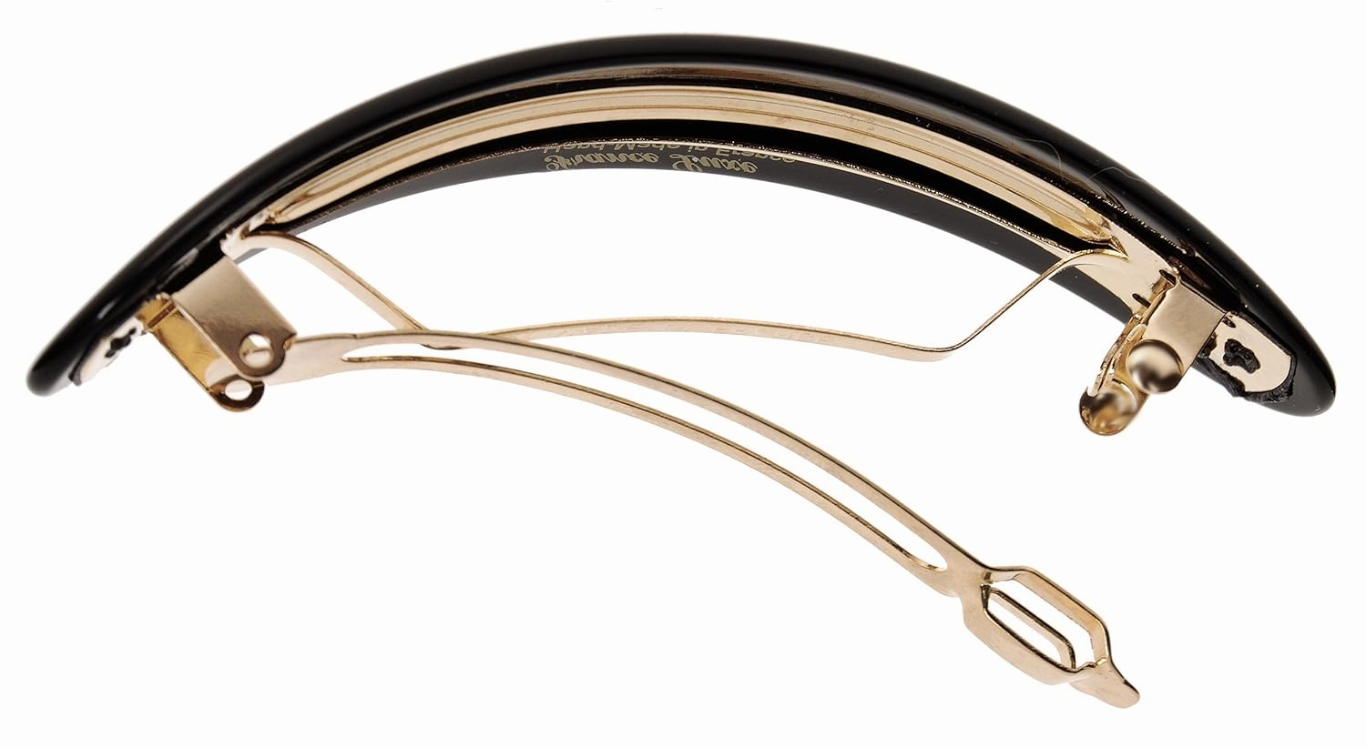 France Lux Oval Volume Barrette - Classic, Black