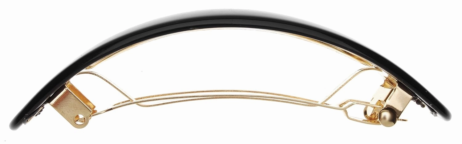 France Lux Oval Volume Barrette - Classic, Black