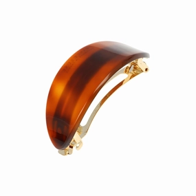 France Luxe Oval Ponytail Barrette, Tortoise