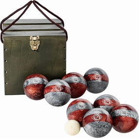 Franklin Sports Bocce Sets - Backyard   Beach Bocce Ball Sets - (8) Outdoor Balls   (1) Pallino - Adult   Family Bocce Sets