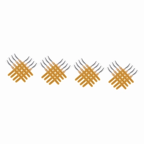 FRCOLOR 32pcs Eyelashes Brush Gentle Makeup Applicators for Mascara Eyebrow Grooming Travel-friendly Beauty Tool Cover for Clean Storage Go Use