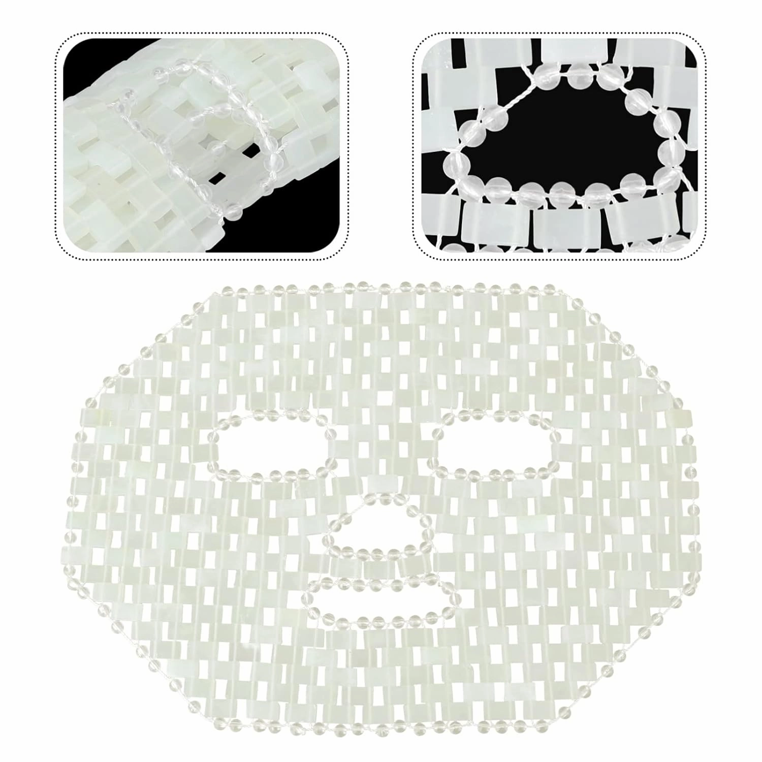 FRCOLOR Jade Cooling Beauty Mask Pain Soothing Facial Mask Home Massage Jade Beauty Care Product