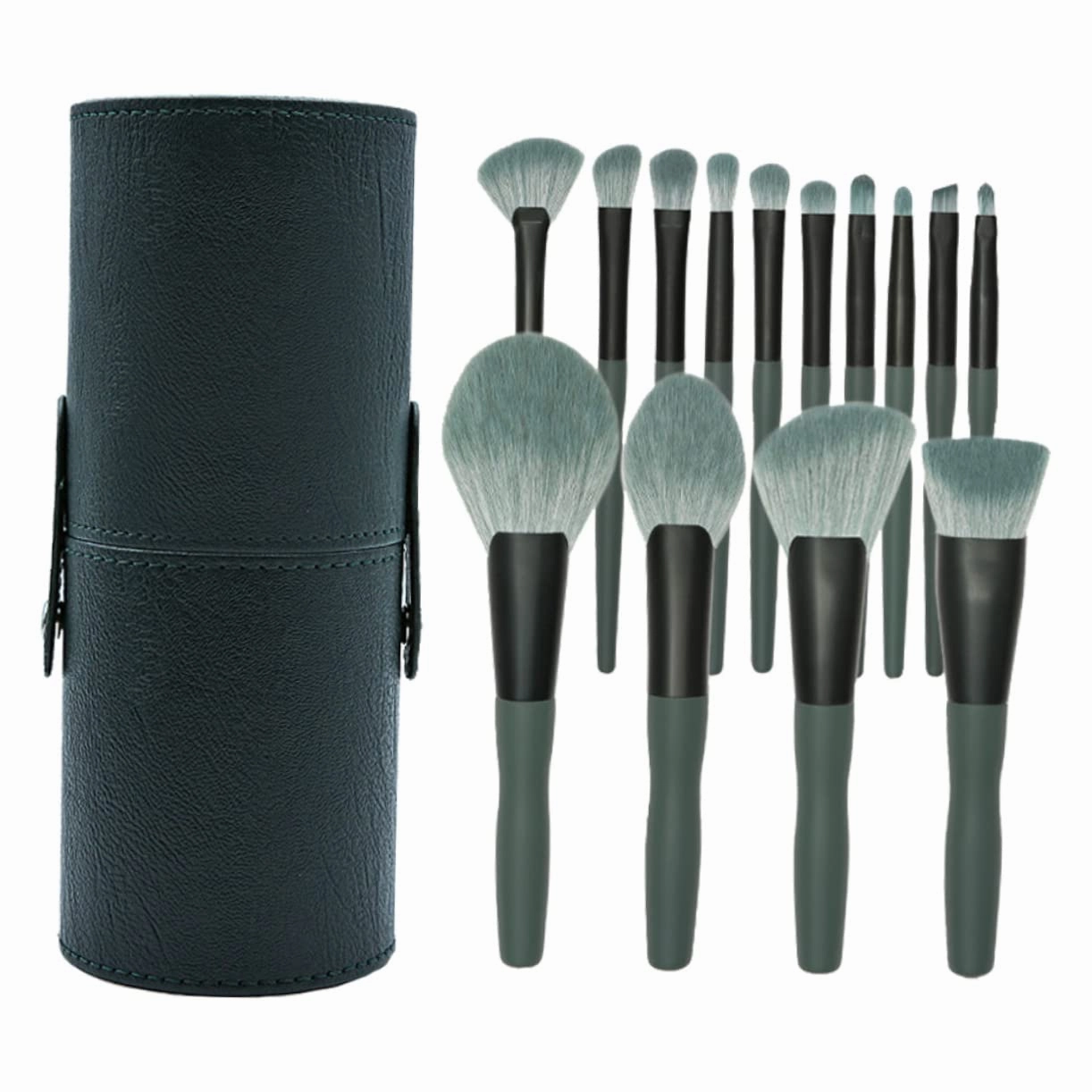 FRCOLOR Professional Makeup Tools Set 14 Pieces Wood Handle Cosmetics Brush Kit