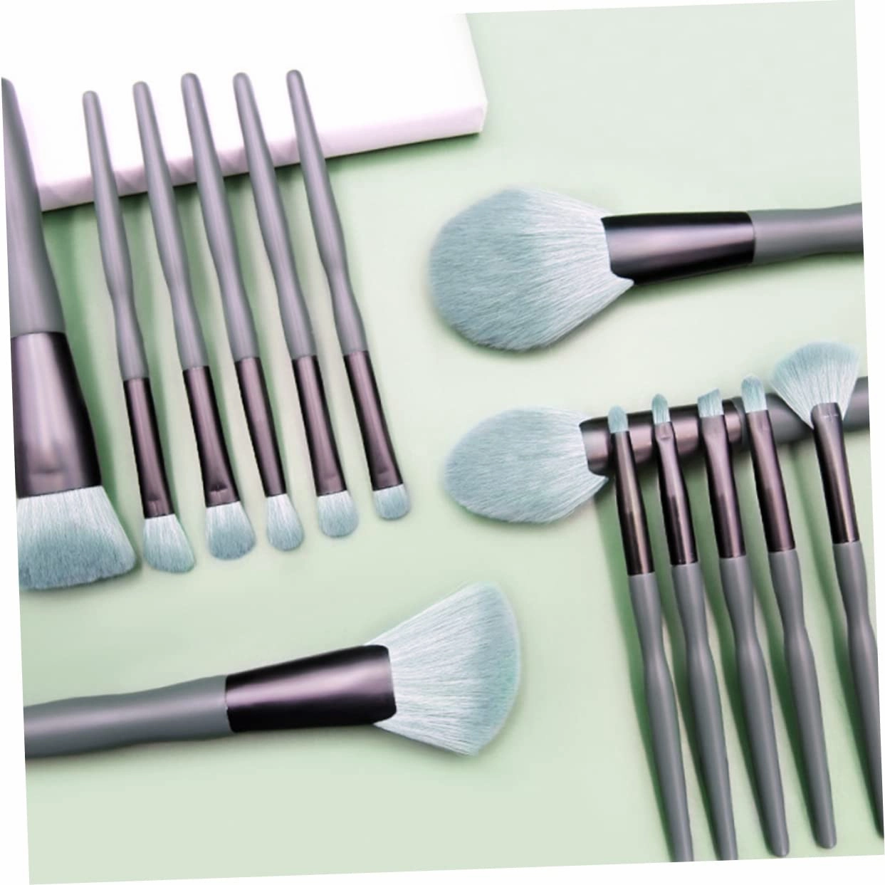 FRCOLOR Professional Makeup Tools Set 14 Pieces Wood Handle Cosmetics Brush Kit