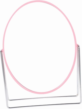 FRCOLOR Swivel Desktop Mirror Double Sided Makeup Mirror for Dresser Bathroom Bedroom Angle for Shaving Eyebrows Makeup Durable Reflection for Daily Use