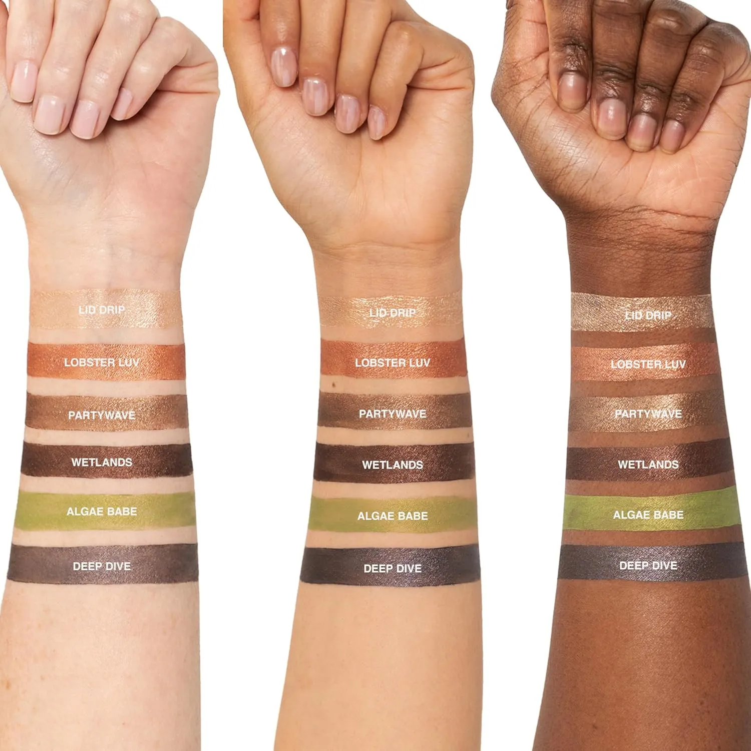 Freck Beauty SHADOW SLIDE Long Wear H2O Shadow Stick – Creamy, Waterproof Eyeshadow Crayon, Highly Pigmented, Smudge-Resistant, Easy Glide for All-Day Wear | PARTYWAVE (Warm bronze)