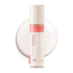 Fresh Dewy Rose Petal Facial Serum Mist Korean Face Spray for Deep Hydration Skincare on the Go 3.38 oz