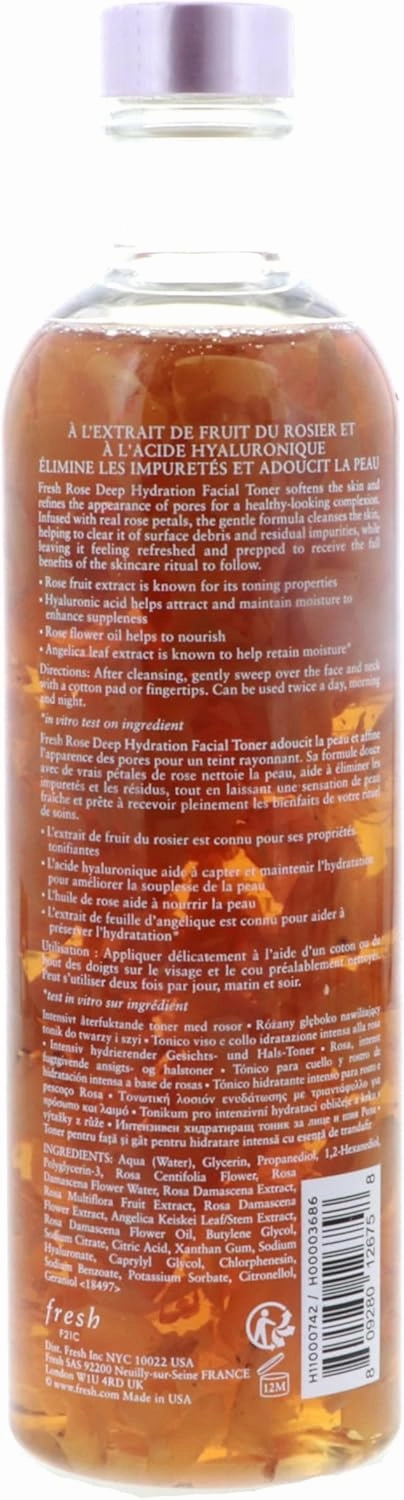 Fresh Rose Deep Hydration Facial Toner 8.4 oz/ 250 mL