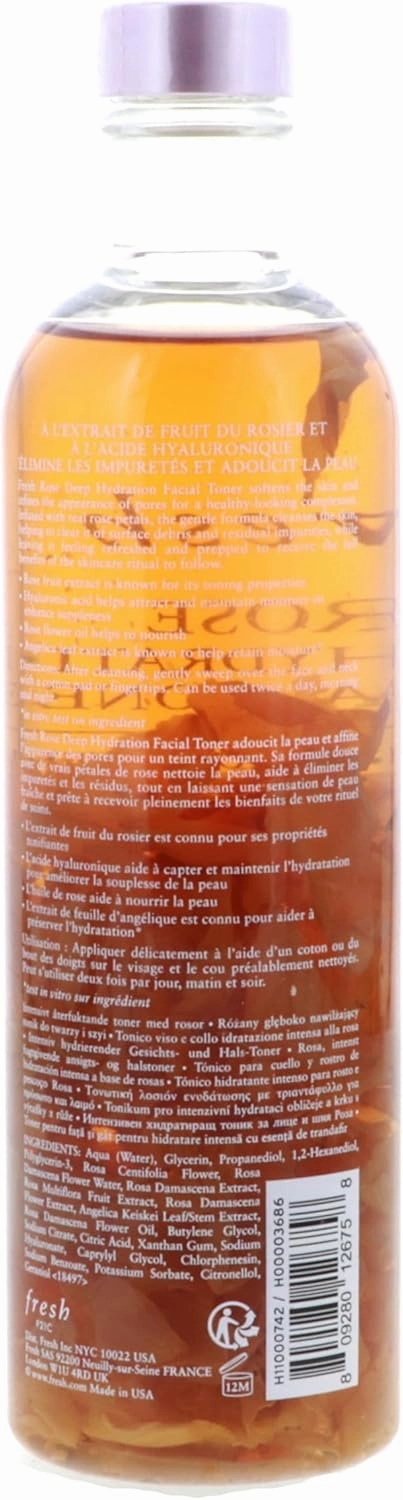 Fresh Rose Deep Hydration Facial Toner 8.4 oz/ 250 mL