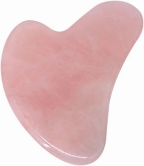 Full of Texture 1/5/10PC Natural Pink Rose Quartz Crystal Jade Stone Women Facial Body Guasha Massager Thumb Shape Face Gua Sha Board Tools Gift (Color : 1pc)