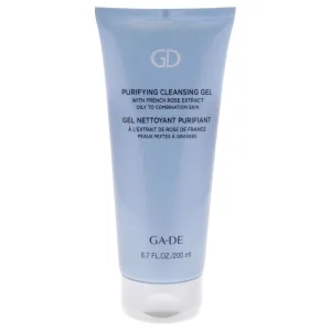 GA-DE Purifying Cleansing Gel - Formulated for Oily to Combination Skin - Enriched with French Rose, Plumeria, Sage, Grapefruit and Vitamins - 6.7 oz
