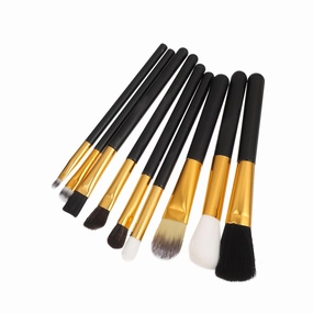 GALPADA Makeup Brush Bag Case PU Leather Organizer Pouch for Brushes Lipsticks Eyeliners Portable Makeup Holder with Button Closure Stylish Storage for Travel Daily Use