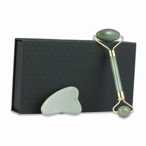 Genuine Jade Roller Facial Massage Tool Adhesive Relief Skin Care Massager