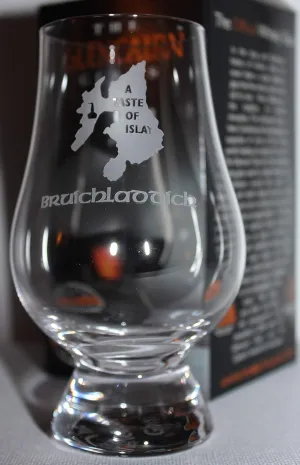 GLENCAIRN BRUICHLADDICH A TASTE OF ISLAY BRANDED WHISKY GLASS IN GIFT CARTON