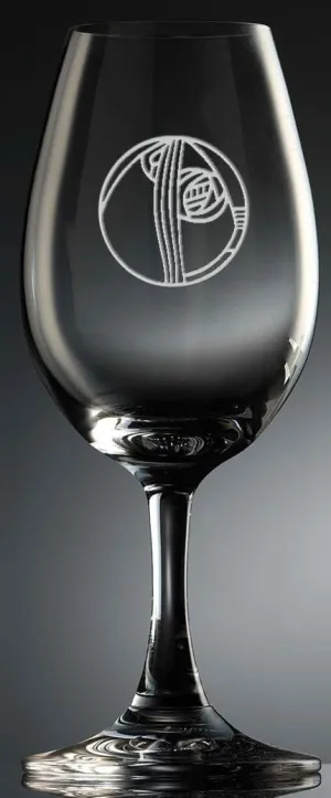 GLENCAIRN CHARLES RENNIE MACKINTOSH ART NOUVEAU ROUND ROSE SCOTCH WHISKY COPITA NOSING GLASS