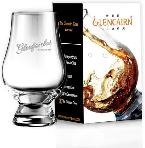 GLENCAIRN GLENFARCLAS BRANDED WEE WHISKY GLASS IN GIFT CARTON