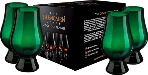 GLENCAIRN GREEN WHISKY GLASS, SET OF 4 IN 4 PACK GIFT CARTON
