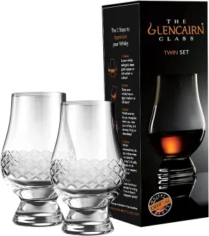 GLENCAIRN THE DIAMOND CUT TWIN PACK SCOTCH WHISKY TASTING GLASSES