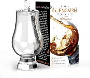 GLENCAIRN Whiskey Glass in Gift Carton with Tasting Cap, Set of 4
