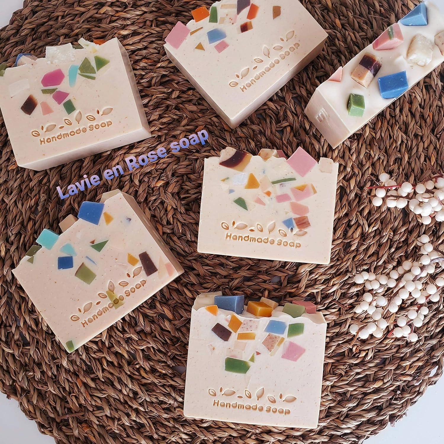 Goat Milk Soap Bars with Oatmeal & Shea Butter For and All Skin Types. Natural Face, Hand & Body Soap. Handmade In USA. (4 BARS with 5.0-5.5 oz EACH)