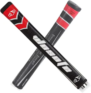 Golf Putter Grips Midsize for Men 45g 2.0 Fit Most Iron Club Pistol Shape Lightweight Tacky Surface Delicate Pattern Soft Polyurethane Material Comfortable Feel 6 Colors for Choose