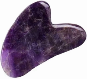 Gouache Amethyst Natural Stone Facial Massager Jade Roller Gua Sha Set Scraper For Face,type 5