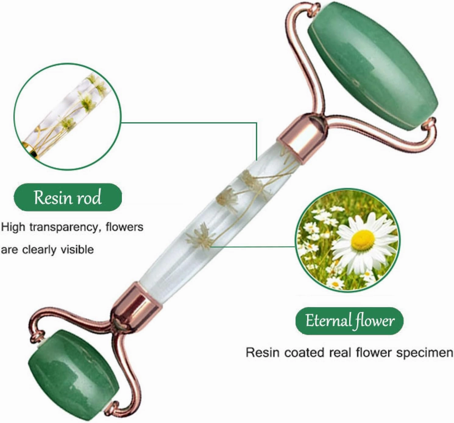 Gouache Scraper Face Massage Jade Roller Set Natural Gouache Stone Facial Roller Jade Massager Gua Sha Face Scraper,Type C