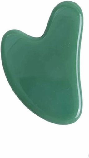 Gouache Scraper Face Massage Jade Roller Set Natural Gouache Stone Facial Roller Jade Massager Gua Sha Face Scraper,Type C