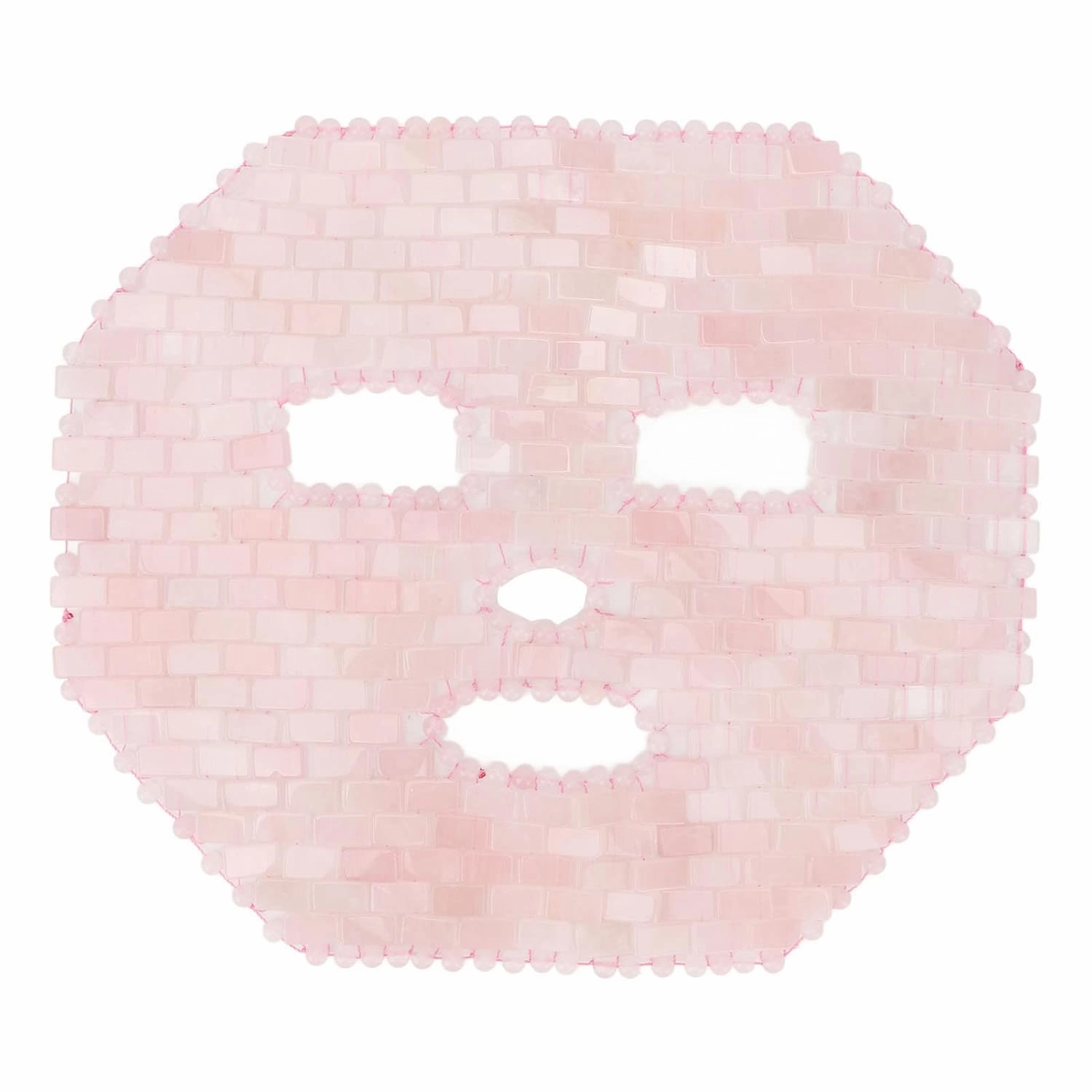 GOWENIC Jadestone Facial Cover, Anti Aging Eye Mask, Stress Relief, for Puffy Eyes, Dark Circles, Face Care (Rose Quartz)