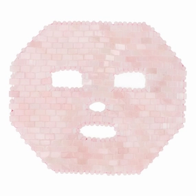 GOWENIC Jadestone Facial Cover, Anti Aging Eye Mask, Stress Relief, for Puffy Eyes, Dark Circles, Face Care (Rose Quartz)
