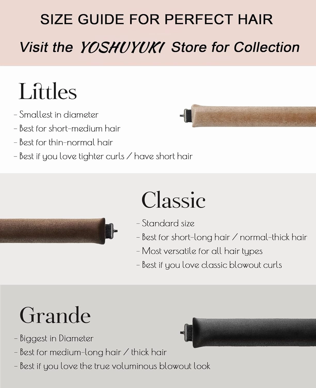 Grande Heatless Curls Overnight Rods No Heat Hair Curlers to Sleep Jumbo Foam Large Hair Rollers for Long Short Hair Heatless Curling Rod Set with Satin Wrap for Sleeping Sonic