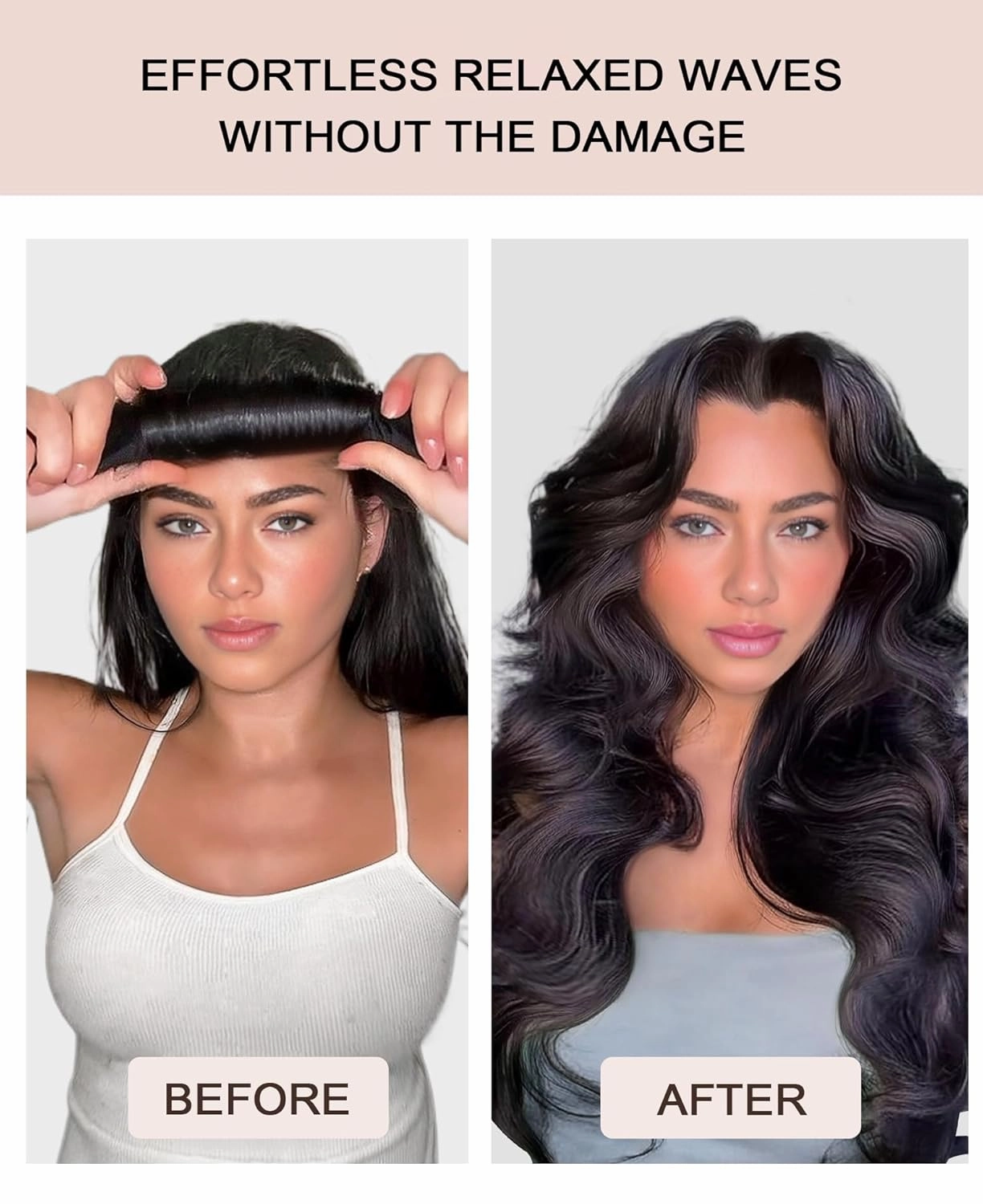 Grande Heatless Curls Overnight Rods No Heat Hair Curlers to Sleep Jumbo Foam Large Hair Rollers for Long Short Hair Heatless Curling Rod Set with Satin Wrap for Sleeping Sonic
