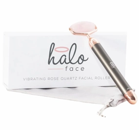 Haloface Vibrating Rose Quartz Facial Roller