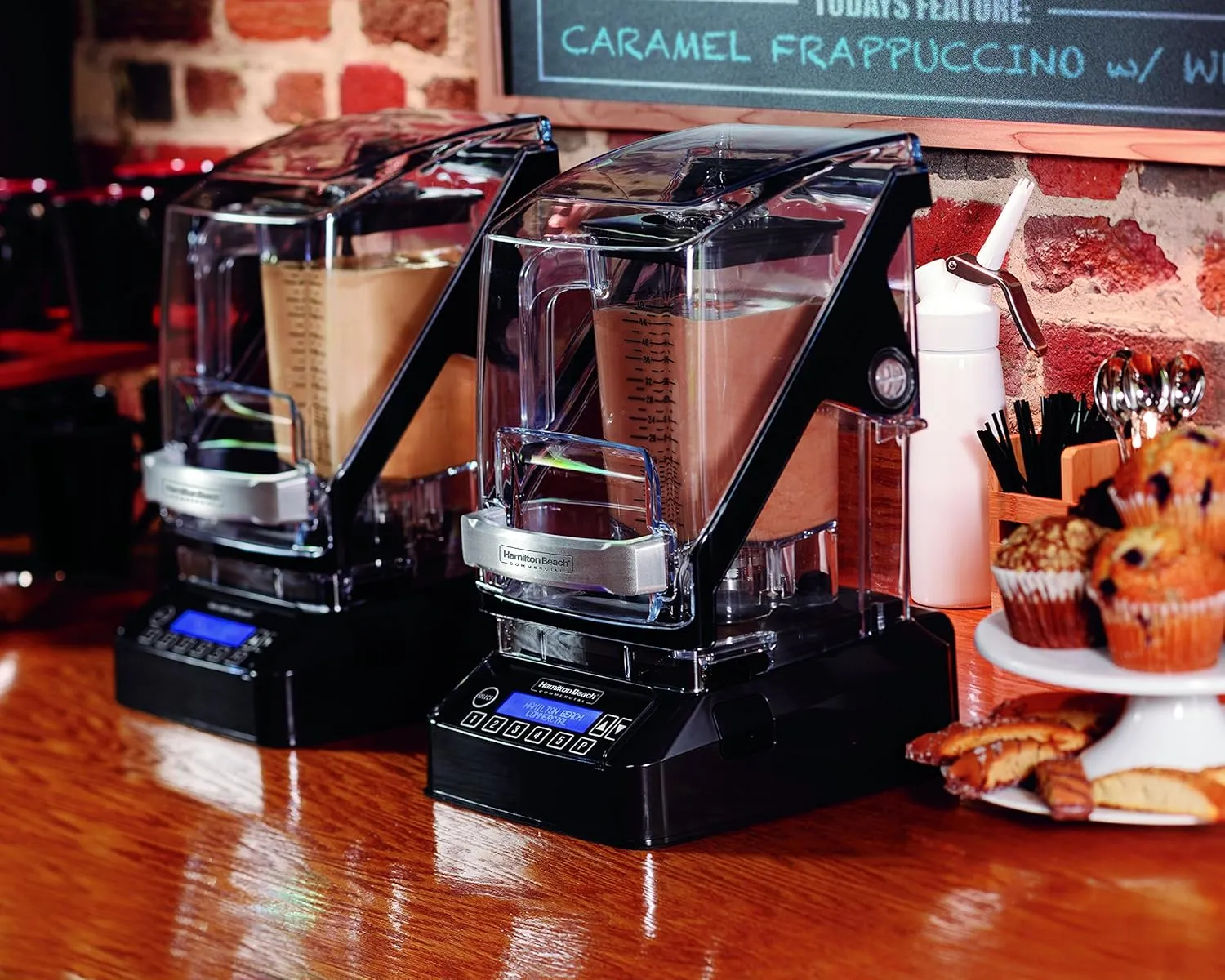 Hamilton Beach Commercial The Eclipse Blender, 64 oz./2L, 3 hp, Quiet Blend Technology, 120 Volt, 18.5" Height, 8.5" Width, 10.75" Length, (HBH755)