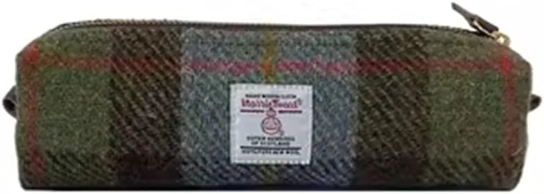 Harris Tweed Pencil Case Pouch Large Capacity Pencil Case with Zipper for Men and Women (Amazon River)