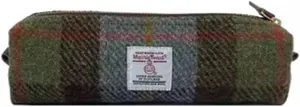 Harris Tweed Pencil Case Pouch Large Capacity Pencil Case with Zipper for Men and Women (Amazon River)