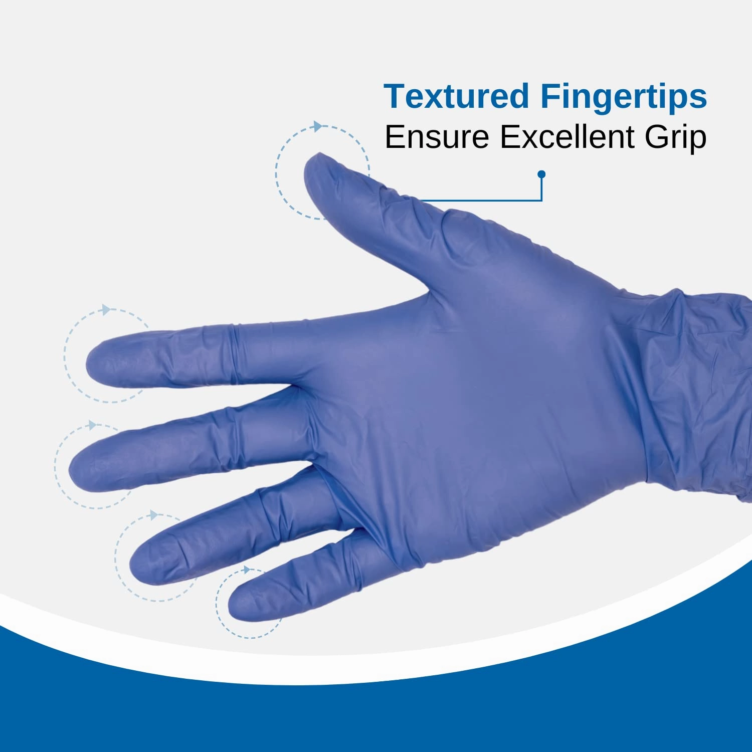 HCS Nitrile Gloves - (250/Box) Medical Gloves Disposable - Latex-Free Rubber Glove - Disposable Glove for Sensitive Skin - Fentanyl & Chemo Protection - 4 Mil Nitrile Exam, Large