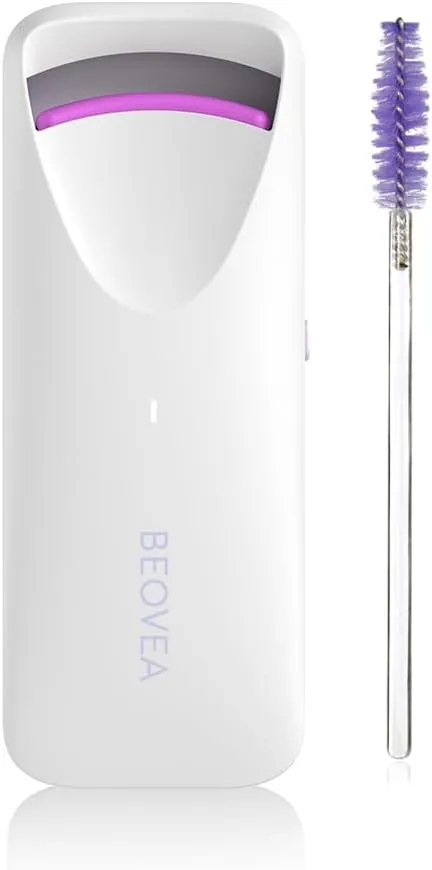 Heated Eyelash Curler – Fast 8-Second Heat for Long-Lasting Curls – Portable Rechargeable Heated Lash Curler, Safe & Effective Eyelash Curlers for All-Day Volume and Lift