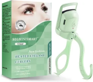Heated Eyelash Curler, Fast Heat up Within 5s, 24 Hours Long Lasting, Rechargeable Electric Eyelash Curler, Temperature Control, Safe Anti-Burn Eyelash Curlers, Quick Natural Curling Eye Lashes