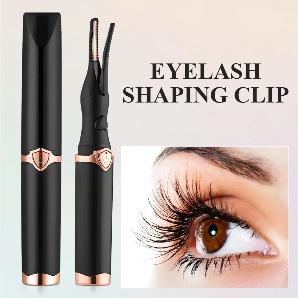 Heated Eyelash Curler for Women, 2025 New Mini USB Rechargeable Heated Lash Curler with 3 Heat Modes, Natural Curling Long Lasting Electric Eyelash Curlers (Pink)