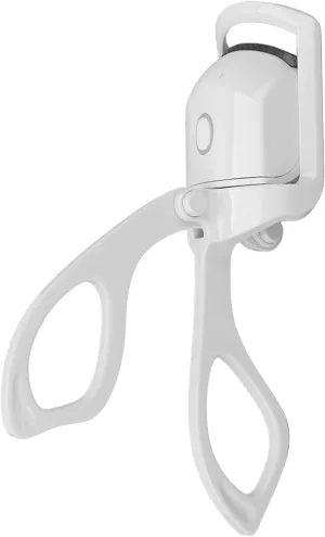 Heated Eyelash Curler USB Chargeable Long Lasting Mini Portable White Lash Curling Tool