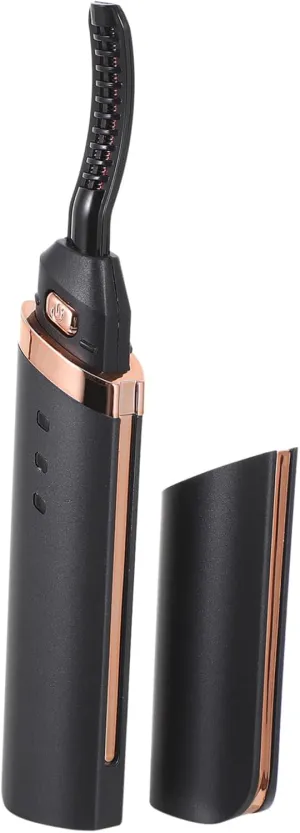 Heated Eyelash Curler USB Rechargeable Electric Makeup Tool with Intelligent Temperature Control Quick Heating for Curls for Travel Routine